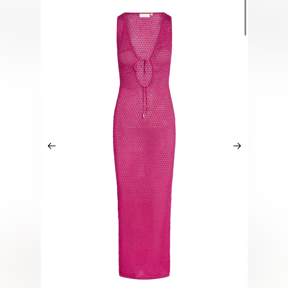 Monday Swimwear Monte Carlo Tie Dress NWOT Fuschia M